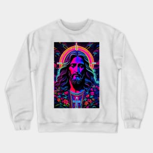 Neon Jesus Christ Crewneck Sweatshirt